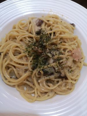 Vegan Carbonara at Dr. Tam's Vegan Haus in Pasig