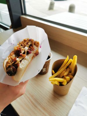 hot dog and fries 🌭🍟 at IKEA in Dietlikon
