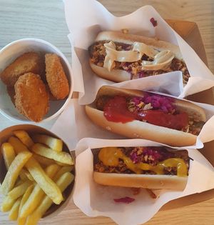 Hot dogs and nuggets at IKEA in Dietlikon