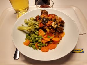 Modified veggie balls at IKEA in Vernier