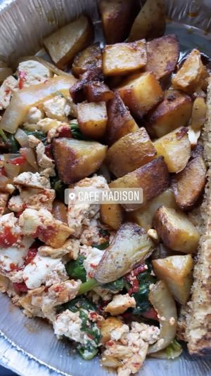 Tofu Scamble at Cafe Madison in Albany