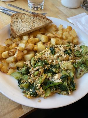 Tofu scramble  #Veganuary at Cafe Madison in Albany