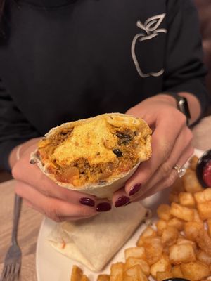 Just Egg burrito   at Cafe Madison in Albany