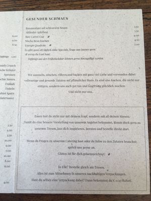 Menu, Desserts at ÆNDRÈ in Hamburg