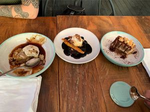 Delicious deserts!!!!  at Teva in Sao Paulo