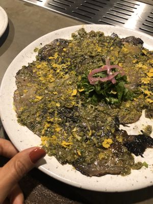 Carpaccio de portobello  at Teva in Sao Paulo