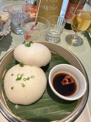 Bao vegan  at Chez Ginette in Fribourg