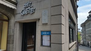 Exterior at Chez Ginette in Fribourg