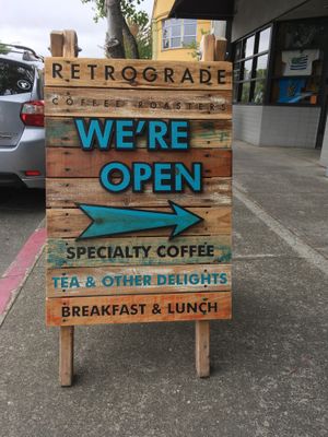 Yay! at Retrograde Coffee Roasters in Sebastopol