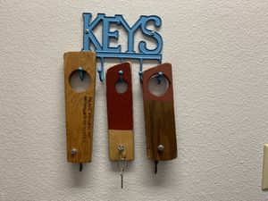 Grab key for the bathroom  at Retrograde Coffee Roasters in Sebastopol