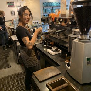 Great baristas! at Retrograde Coffee Roasters in Sebastopol