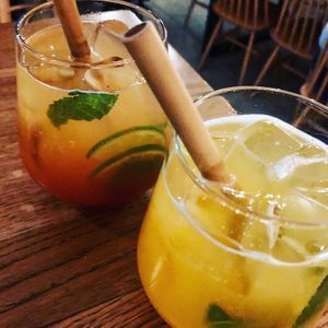 Cocktails (really nice) at Woosabi in Innsbruck