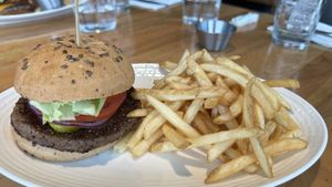 Vegan impossible burger   at Earls Kitchen + Bar - Robson in Vancouver