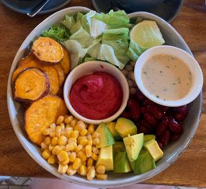 Veggie bowl  at The Source Cafe in Siem Reap