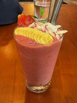 Double berries smoothie, $3.25  at The Source Cafe in Siem Reap