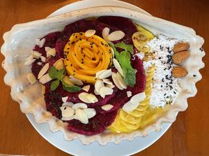 Vegan smoothie bowl, $4.75  at The Source Cafe in Siem Reap