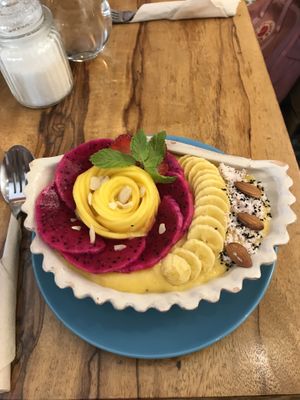 Vegan smoothie bowl :) at The Source Cafe in Siem Reap
