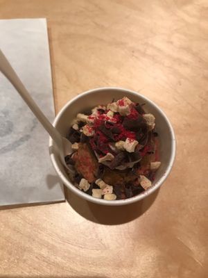 Banoffee caramel chocolate chip cookie dough at The After School Cookie Club in East London