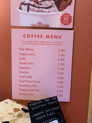 coffee & tea  at The After School Cookie Club in East London