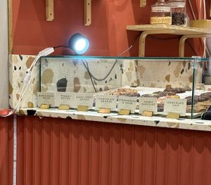 Options (all vegan)  at The After School Cookie Club in East London