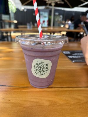 Ube milkshake   at The After School Cookie Club in East London