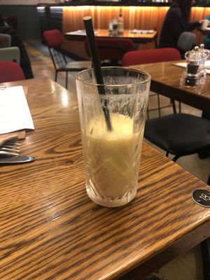 Pineapple, hibiscus, mango and coconut milk drink  at BEAR in Derby