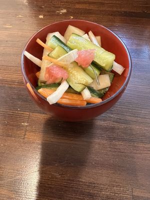 Pickles  at Menkui Kinya in Kyoto