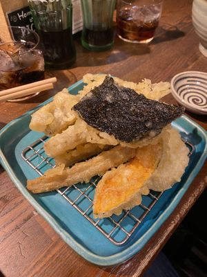 Gemüse-Tempura  at Menkui Kinya in Kyoto