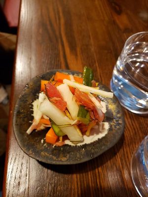 Pickled Vegetables at Menkui Kinya in Kyoto