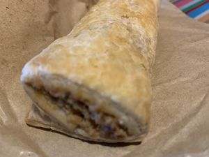 VG sausage roll   at Page's Bakery in Tow Law
