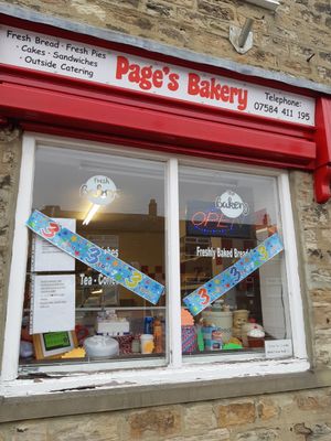 Selection homemade vegan items at Page's Bakery in Tow Law