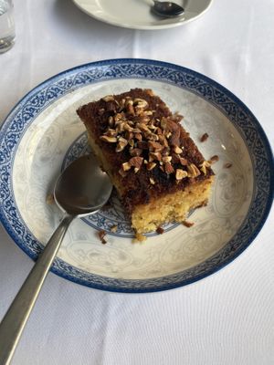 Fluffy cake dessert  at Amaltheia in Katerini