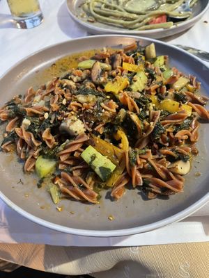 Red lentil pasta   at Amaltheia in Katerini