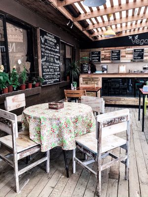 cozy interior at Vegan Namaste in La Serena