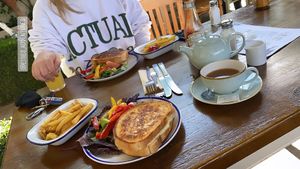 Toasted sandwiches  at Webbs in Droitwich Spa