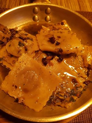 Vegan ravioli at La Strega in Panama City