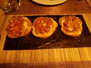 Bruschetta at La Strega in Panama City