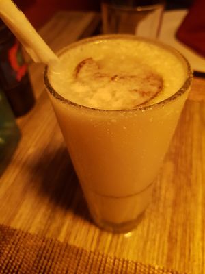 Coconut lemonade at La Strega in Panama City