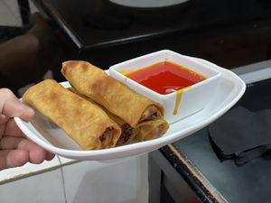 Veggie spring rolls  at Chino 168 in Cabo San Lucas