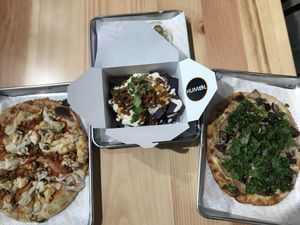 Delicious pizza & nachos!  at HUMBL in Orlando