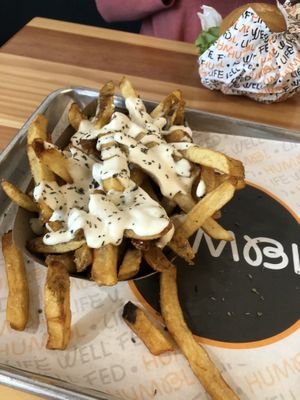 Truffle Aïoli fries— highlight of my meal at HUMBL in Orlando