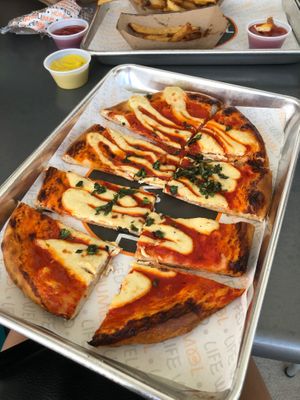 Pizza.  Nut based cheese  at HUMBL in Orlando