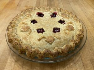 Vegan Twin Peaks Cherry Pie at The Black Dog in Snoqualmie