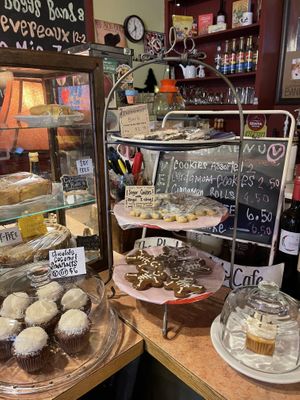 One of the pastry cases at The Black Dog in Snoqualmie