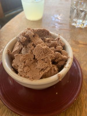 Chocolate ice cream    at The Black Dog in Snoqualmie