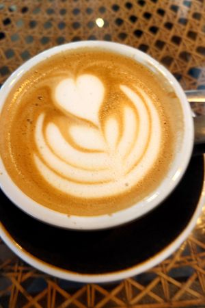 Vegan flat white at Liebling Trier in Trier