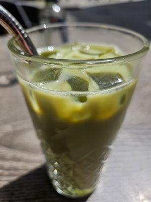 Ice Matcha Oat Latte at Liebling Trier in Trier