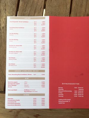 Menu 2 at Liebling Trier in Trier