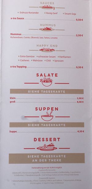 Sauces, Salads, Soups, Deserts at Liebling Trier in Trier