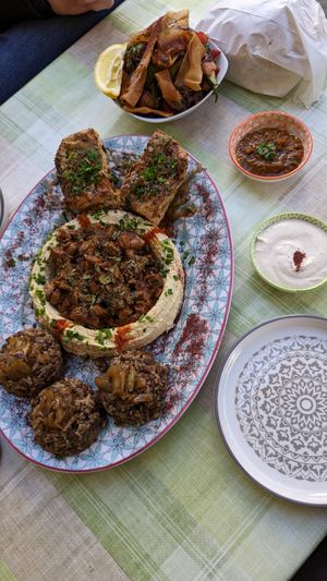 Plate for 2 at Akkawy in Berlin
